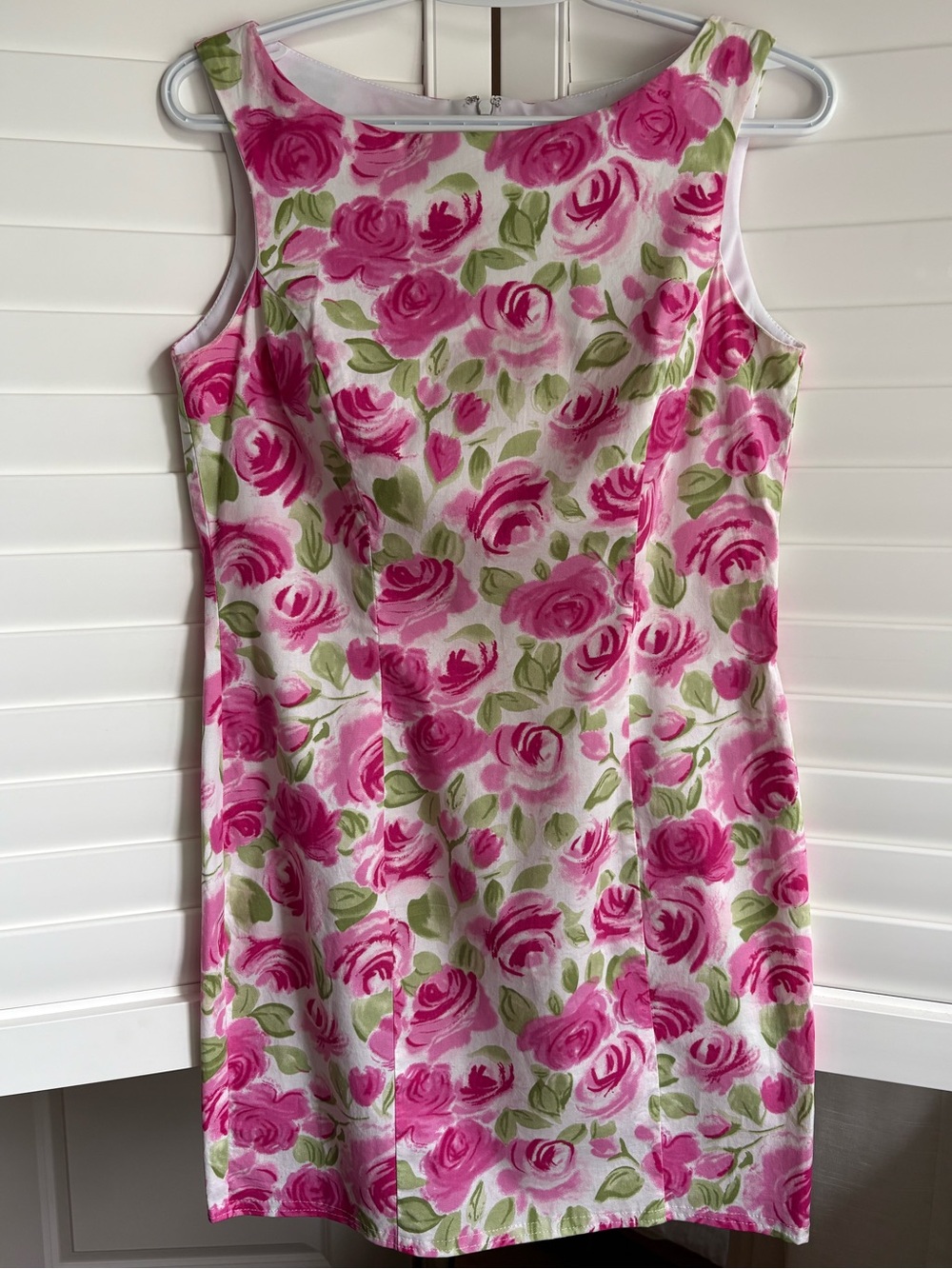 Vintage made in 🇨🇦 cotton floral sheath dress, size 6, made in Canada